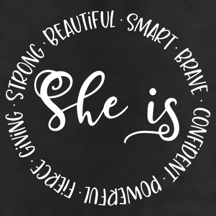 She Is Beautiful Smart Brave Confident Powerful Strong Meaningful Gift 11oz C Handle Ceramic Mug