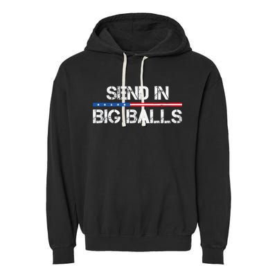 Send In Big Balls Doge D.O.G.E Garment-Dyed Fleece Hoodie