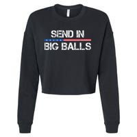 Send In Big Balls Doge D.O.G.E Cropped Pullover Crew