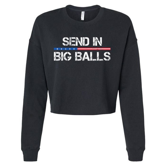 Send In Big Balls Doge D.O.G.E Cropped Pullover Crew