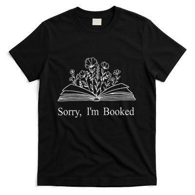 Sorry IM Booked Gift Book Lovers Bookish T-Shirt