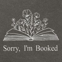 Sorry IM Booked Gift Book Lovers Bookish Cotton Canvas Backpack