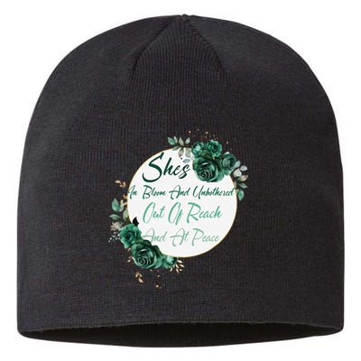 She’S In Bloom And Unbothered Out Of Reach And At Peace Sustainable Beanie