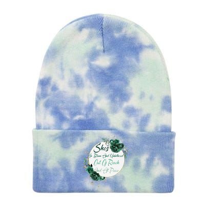 She’S In Bloom And Unbothered Out Of Reach And At Peace Tie Dye 12in Knit Beanie