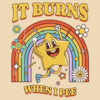  Saying It Burns When I Pee Drawstring Bag