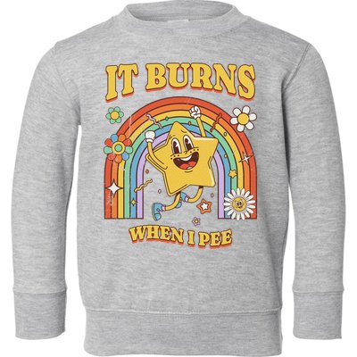  Saying It Burns When I Pee Toddler Sweatshirt