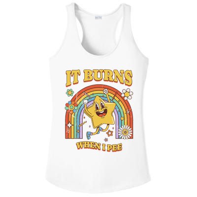  Saying It Burns When I Pee Ladies PosiCharge Competitor Racerback Tank