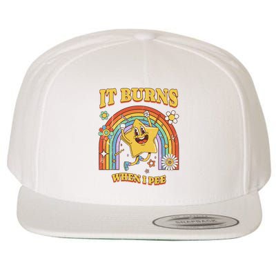  Saying It Burns When I Pee Wool Snapback Cap