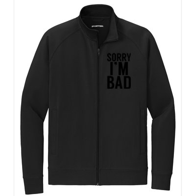 Sorry I'm Bad Stretch Full-Zip Cadet Jacket