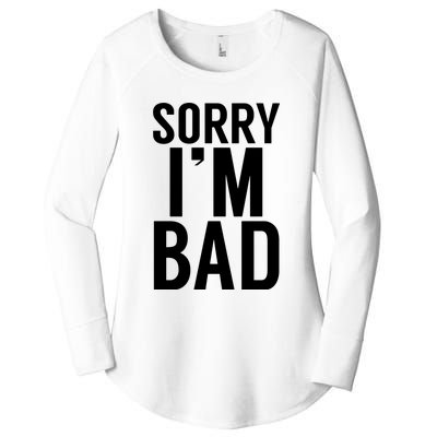 Sorry I'm Bad Women's Perfect Tri Tunic Long Sleeve Shirt