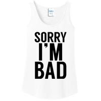 Sorry I'm Bad Ladies Essential Tank