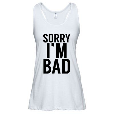 Sorry I'm Bad Ladies Essential Flowy Tank