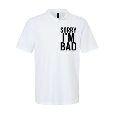 Sorry I'm Bad Softstyle Adult Sport Polo