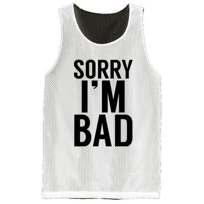 Sorry I'm Bad Mesh Reversible Basketball Jersey Tank