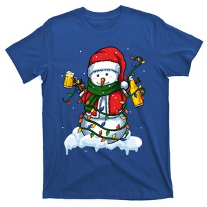 Snow Ing Beer Xmas Lights Funny Er Family Gift T-Shirt