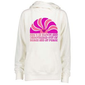 She’S In Bloom And Unbothered Out Of Reach And At Peace Womens Funnel Neck Pullover Hood