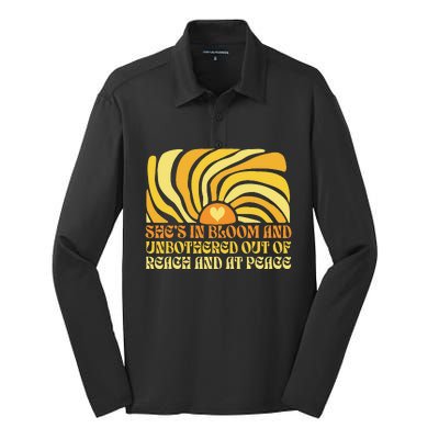 She’S In Bloom And Unbothered Out Of Reach And At Peace Silk Touch Performance Long Sleeve Polo