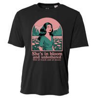 She’S In Bloom And Unbothered Out Of Reach And At Peace Cooling Performance Crew T-Shirt