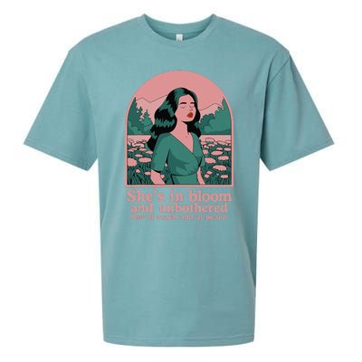 She’S In Bloom And Unbothered Out Of Reach And At Peace Sueded Cloud Jersey T-Shirt