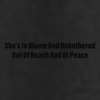 She’S In Bloom And Unbothered Out Of Reach And At Peace Crop Fleece Hoodie