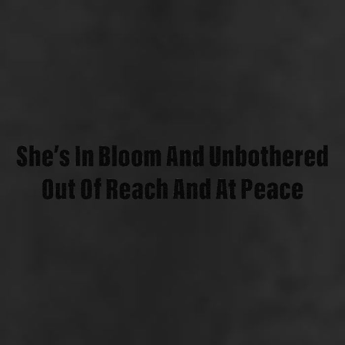 She’S In Bloom And Unbothered Out Of Reach And At Peace Crop Fleece Hoodie
