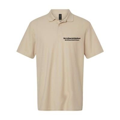 She’S In Bloom And Unbothered Out Of Reach And At Peace Softstyle Adult Sport Polo