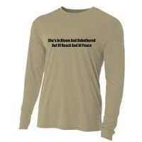 She’S In Bloom And Unbothered Out Of Reach And At Peace Cooling Performance Long Sleeve Crew