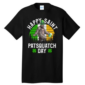 Sasquatch Irish Bigfoot St Patricks Day Green Beer Gift Tall T-Shirt