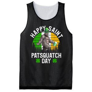 Sasquatch Irish Bigfoot St Patricks Day Green Beer Gift Mesh Reversible Basketball Jersey Tank