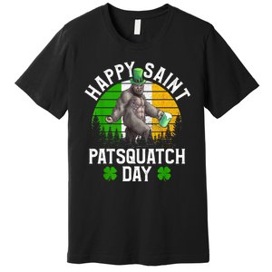 Sasquatch Irish Bigfoot St Patricks Day Green Beer Gift Premium T-Shirt