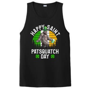 Sasquatch Irish Bigfoot St Patricks Day Green Beer Gift PosiCharge Competitor Tank