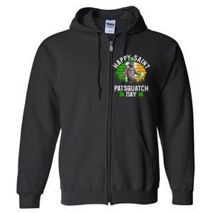 Sasquatch Irish Bigfoot St Patricks Day Green Beer Gift Full Zip Hoodie