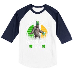 Sasquatch Irish Bigfoot St Patricks Day Green Beer Gift Baseball Sleeve Shirt