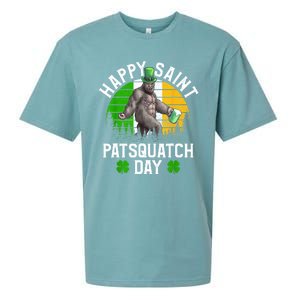 Sasquatch Irish Bigfoot St Patricks Day Green Beer Gift Sueded Cloud Jersey T-Shirt