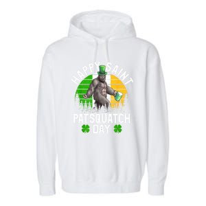 Sasquatch Irish Bigfoot St Patricks Day Green Beer Gift Garment-Dyed Fleece Hoodie