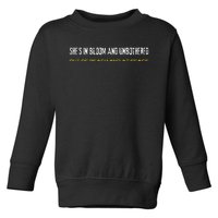 SheS In Bloom And Unbothered Out Of Reach And At Peace Toddler Sweatshirt