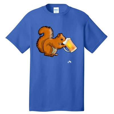 Squirrel Ing Beer Nimal Lovers Gift Beer Squirrel Cute Gift Tall T-Shirt