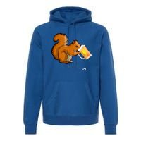 Squirrel Ing Beer Nimal Lovers Gift Beer Squirrel Cute Gift Premium Hoodie