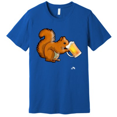 Squirrel Ing Beer Nimal Lovers Gift Beer Squirrel Cute Gift Premium T-Shirt