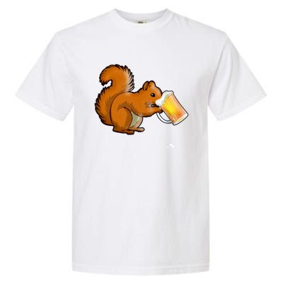 Squirrel Ing Beer Nimal Lovers Gift Beer Squirrel Cute Gift Garment-Dyed Heavyweight T-Shirt