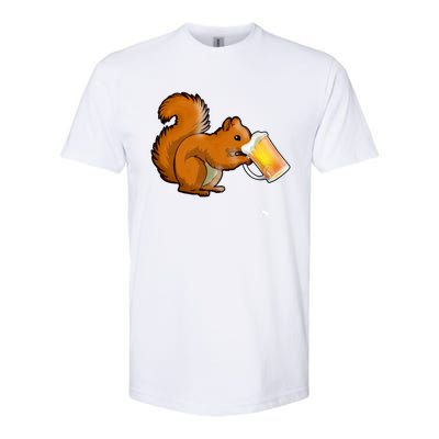 Squirrel Ing Beer Nimal Lovers Gift Beer Squirrel Cute Gift Softstyle CVC T-Shirt