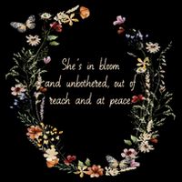 She’S In Bloom And Unbothered Out Of Reach And At Peace Full-Length Apron With Pockets