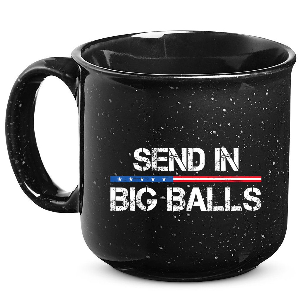 Send In Big Balls Doge D.O.G.E 15oz Campfire Ceramic Mug