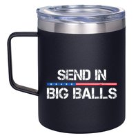 Send In Big Balls Doge D.O.G.E 12oz Stainless Steel Coffee Mug
