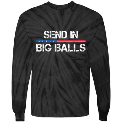 Send In Big Balls Doge D.O.G.E Tie-Dye Long Sleeve Shirt