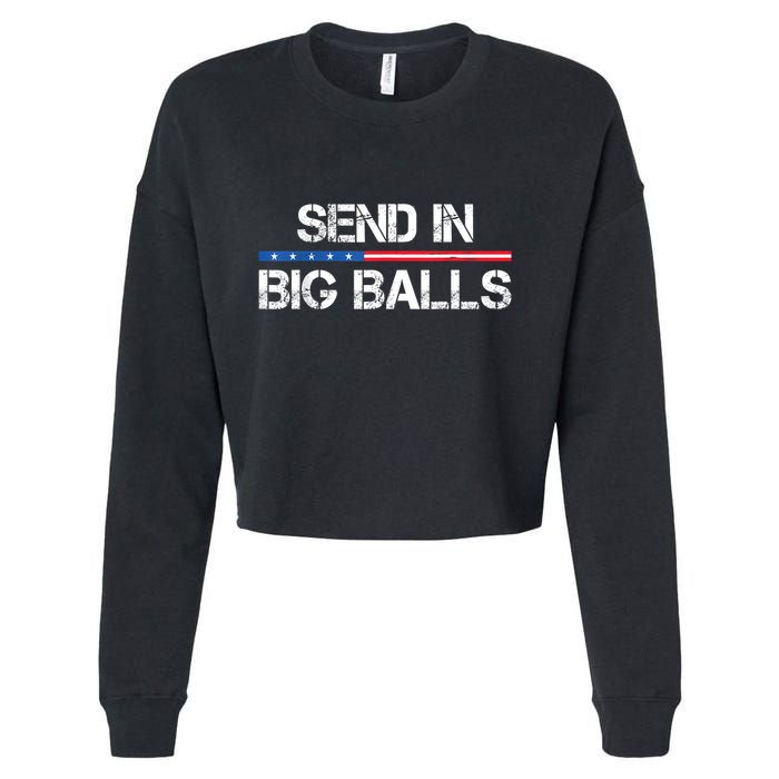 Send In Big Balls Doge D.O.G.E Cropped Pullover Crew