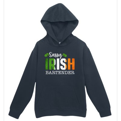 Sassy Irish Bartender St Patricks Day Gift Urban Pullover Hoodie