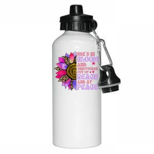 She’S In Bloom And Unbothered Out Of Reach And At Peace Aluminum Water Bottle