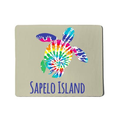 Sapelo Island Beach Tie Dye Batik Logger Head Turtle Wildlife Mousepad