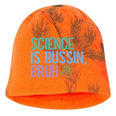 Science Is Bussin Bruh Scientist Kati - Camo Knit Beanie